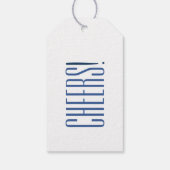 Blauw cadeaukaartje cadeaulabel (Achterkant)