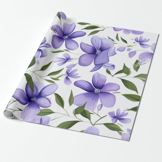 blauw cadeaupapier (Uitgerold)