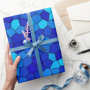 BLAUW CADEAUPAPIER