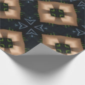 blauw cadeaupapier voor patroonweergave (Hoek)