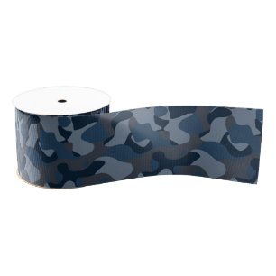 Blauw Camo Grosgrain Lint