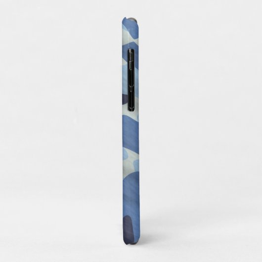 Blauw Camo Pattern Army Camouflage Man Modern Case-Mate iPhone Case (Achterkant/links)