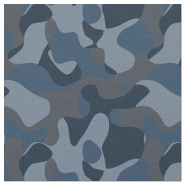 Blauw Camo Stof