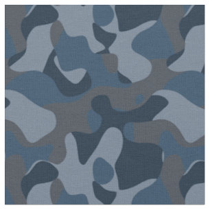 Blauw Camo Stof