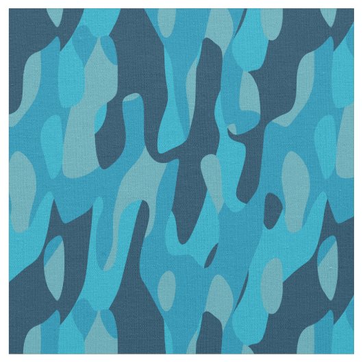 Blauw Camo Stof (Close Up)