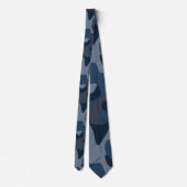 Blauw Camo Stropdas (Achterkant)