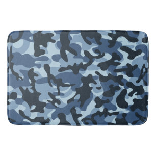 Blauw Camouflage   Badmat