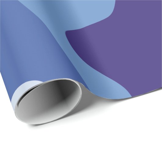 Blauw camouflage cadeaupapier (Rol Hoek)