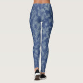 Blauw camouflage dameslegging leggings (Achterkant)