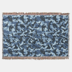 Blauw Camouflage Deken