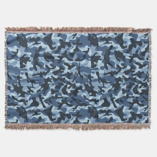 Blauw Camouflage Deken (Voorkant)