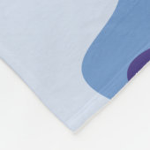 Blauw camouflage fleece deken (Hoek)