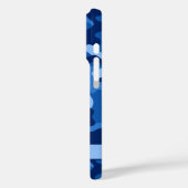 Blauw camouflage gepersonaliseerd Case-Mate iPhone case (Achterkant / Links)