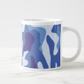Blauw camouflage grote koffiekop (Rechts)