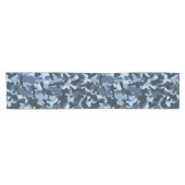 Blauw Camouflage Korte Tafelloper (Horizontaal)