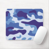 Blauw camouflage muismat (Met muis)