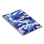 Blauw camouflage notitieboek (Rechterzijde)