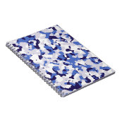Blauw camouflage notitieboek (Rechterzijde)