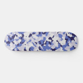 Blauw camouflage persoonlijk skateboard (Horizontaal)