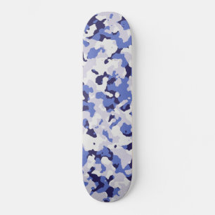 Blauw camouflage persoonlijk skateboard