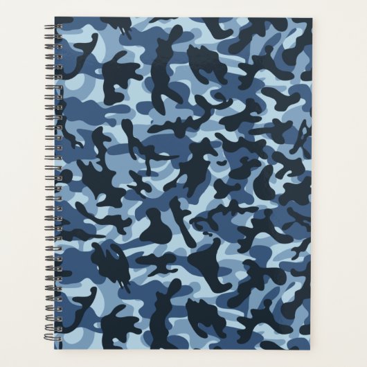 Blauw Camouflage Planner (Voorkant)