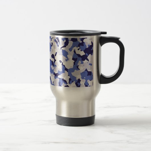 Blauw camouflage reisbeker (Rechts)