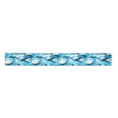 Blauw camouflage Ribbon Satijnen Lint (Voorkant)