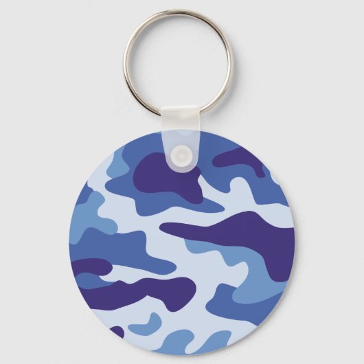 Blauw camouflage sleutelhanger (Voorkant)