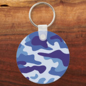 Blauw camouflage sleutelhanger (Voorkant)