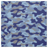 Blauw Camouflage Stof (Swatch)
