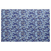 Blauw Camouflage Stof (Fat Quarter)