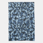 Blauw Camouflage Theedoek (Verticaal)