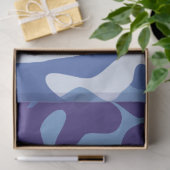 Blauw camouflage tissuepapier (Geschenk)