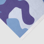 Blauw camouflage tissuepapier (Detail)