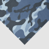 Blauw Camouflage Tissuepapier (Detail)