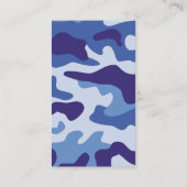 Blauw camouflage visitekaartje (Achterkant)