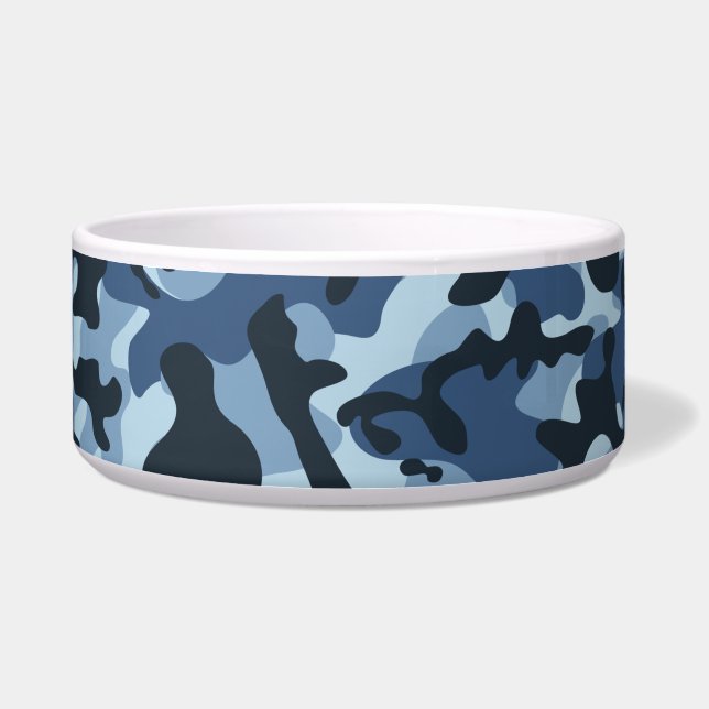 Blauw Camouflage    Voerbakje (Voorkant)