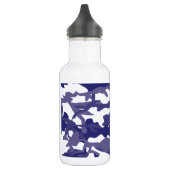 Blauw Camouflage Waterfles (Links)