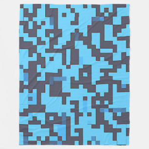 blauw camouflagekleed fleece deken