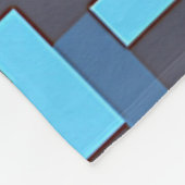 blauw camouflagekleed fleece deken (Hoek)