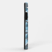 Blauw camouflagepatroon Case-Mate iPhone case (Achterkant/rechts)