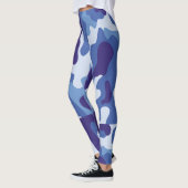 Blauw camouflagepatroon leggings (Links)