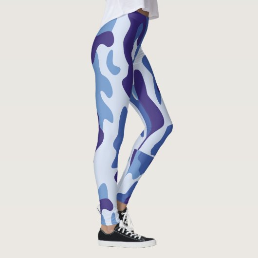 Blauw camouflagepatroon leggings (Rechts)