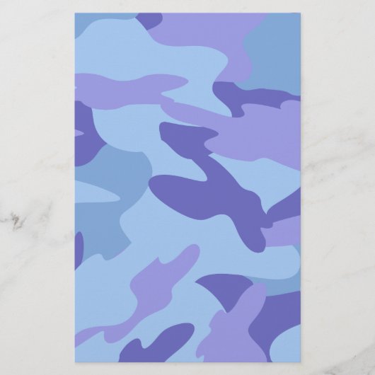 Blauw camoufleerpapier / kunststofpapier (Voorkant)