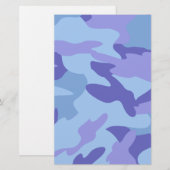 Blauw camoufleerpapier / kunststofpapier (Voorkant / Achterkant)