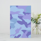Blauw camoufleerpapier / kunststofpapier (Staand voorkant)
