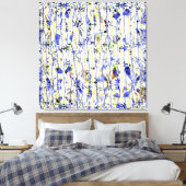 Blauw Canvas Afdruk (Insitu (Slaapkamer))