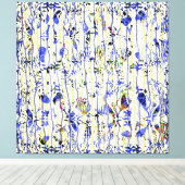 Blauw Canvas Afdruk (Insitu (Houten vloer))