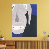 Blauw Canvas Afdruk (Insitu (Woonkamer))