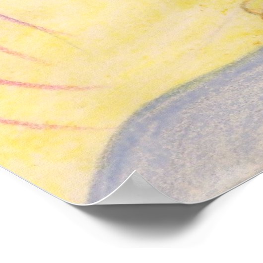 "Blauw" canvas afdrukken Poster (Hoek)